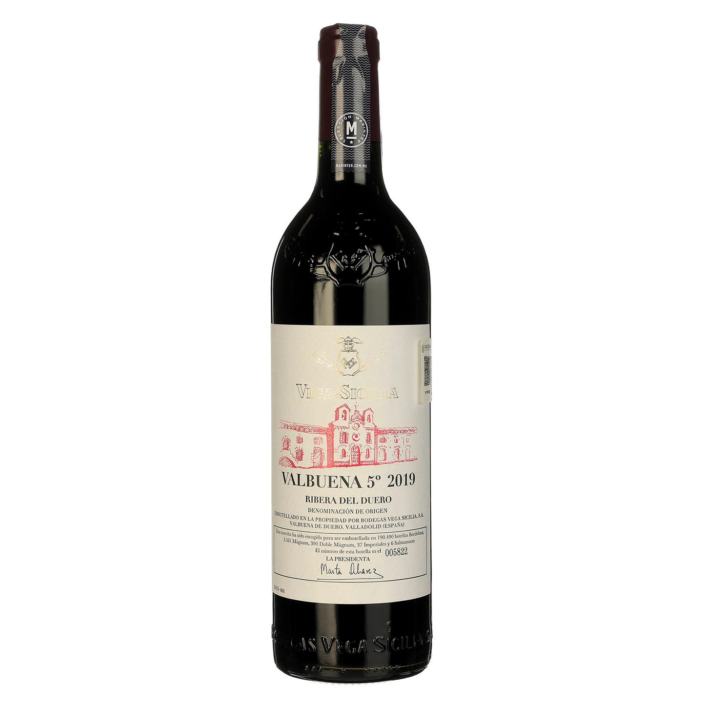 Vino Tinto Vega Sicilia Valbuena 5° 2019 de 750 ml - España