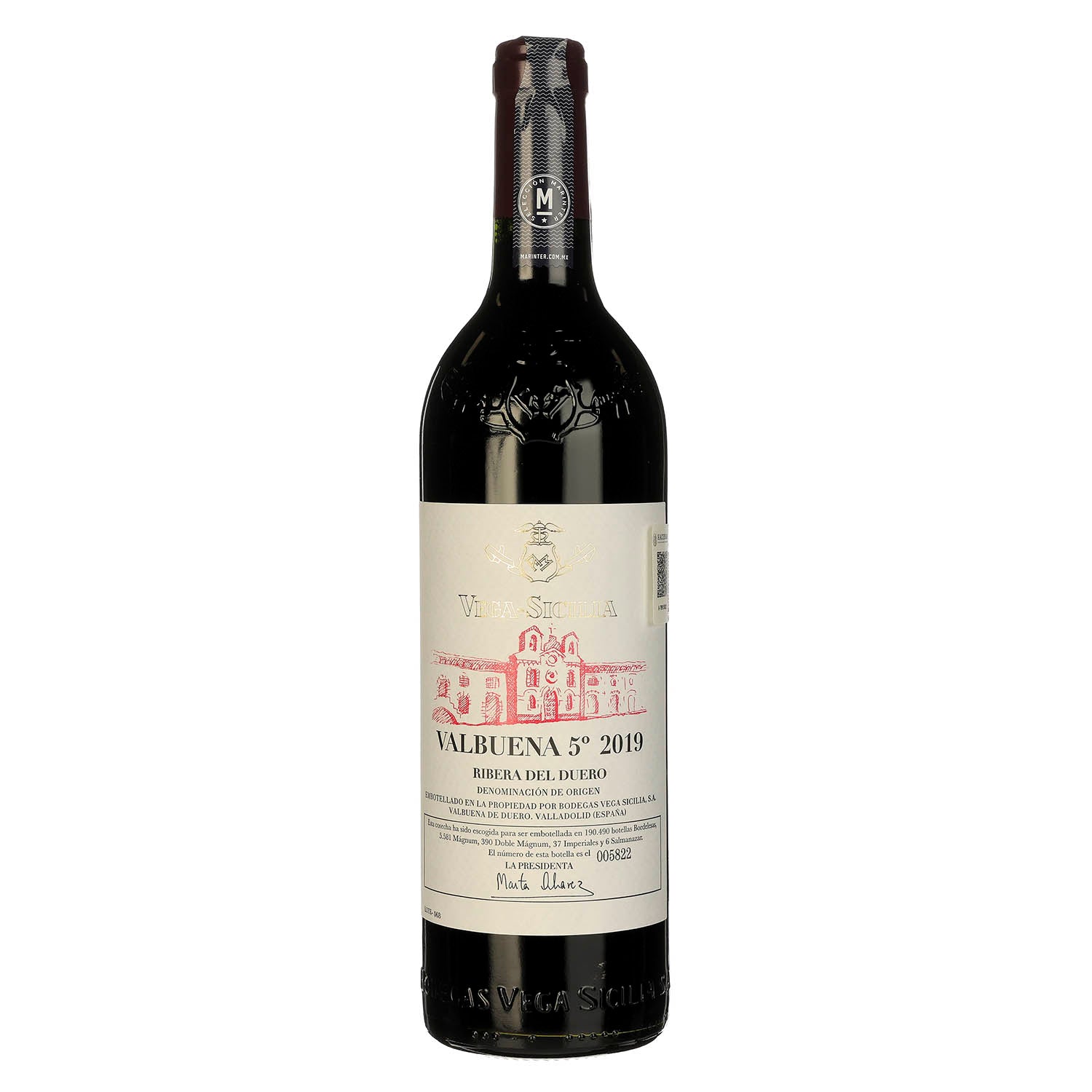 Vino Tinto Vega Sicilia Valbuena 5° 2019 de 750 ml