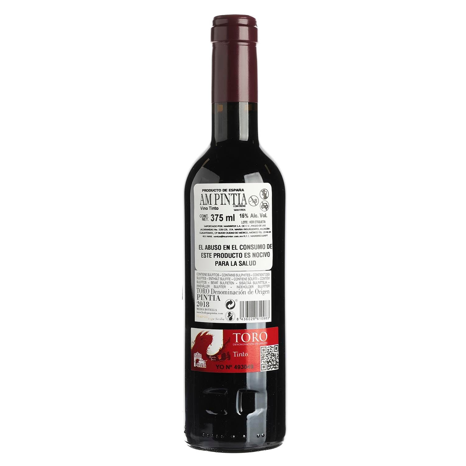 Vino Tinto Pintia 2018 de 375 ml