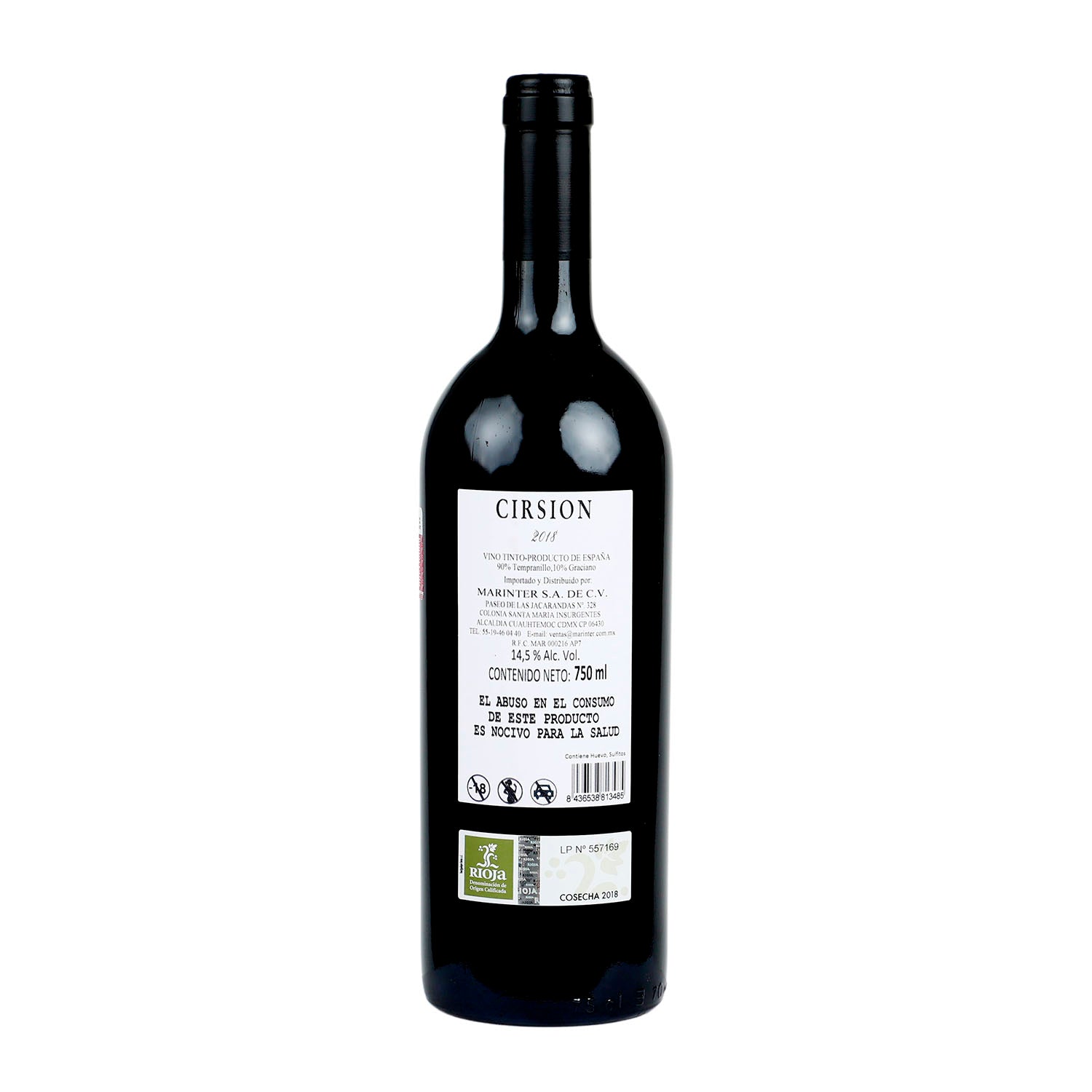 Vino Tinto Cirsion 18 de 750 ml