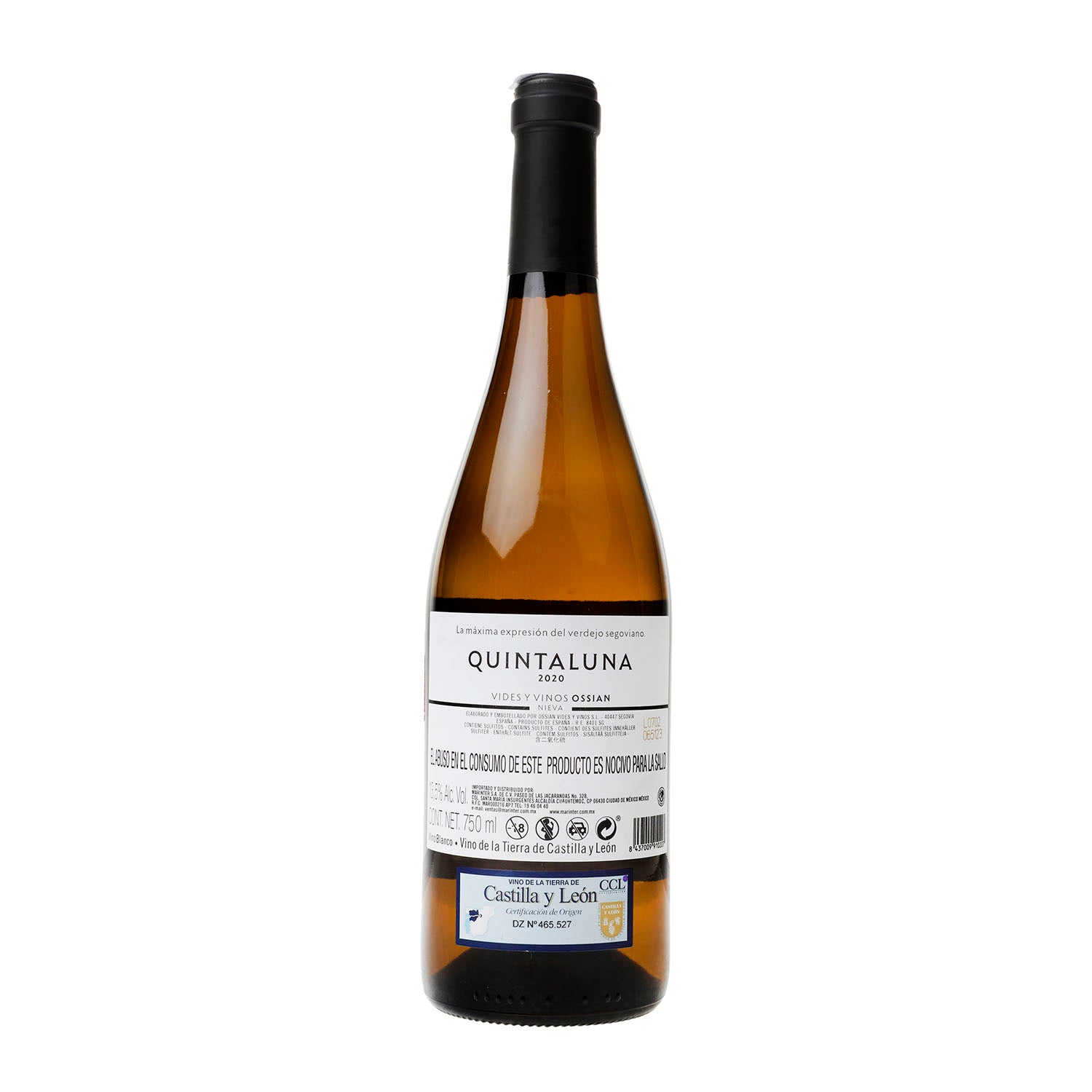 Vino Blanco Quintaluna 20 de 750 ml-España