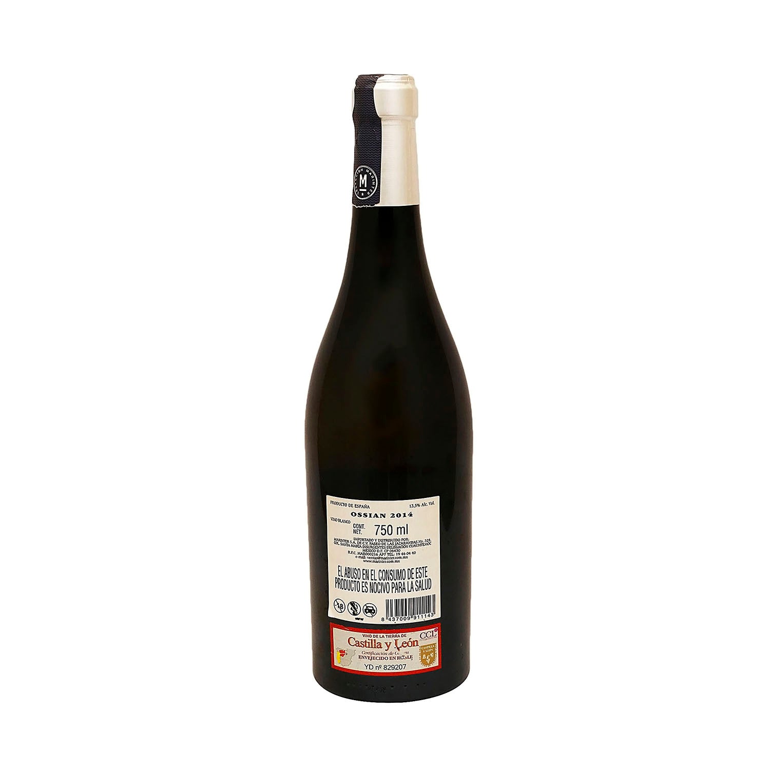 Vino Blanco Ossian 2014 de 750 ml - España