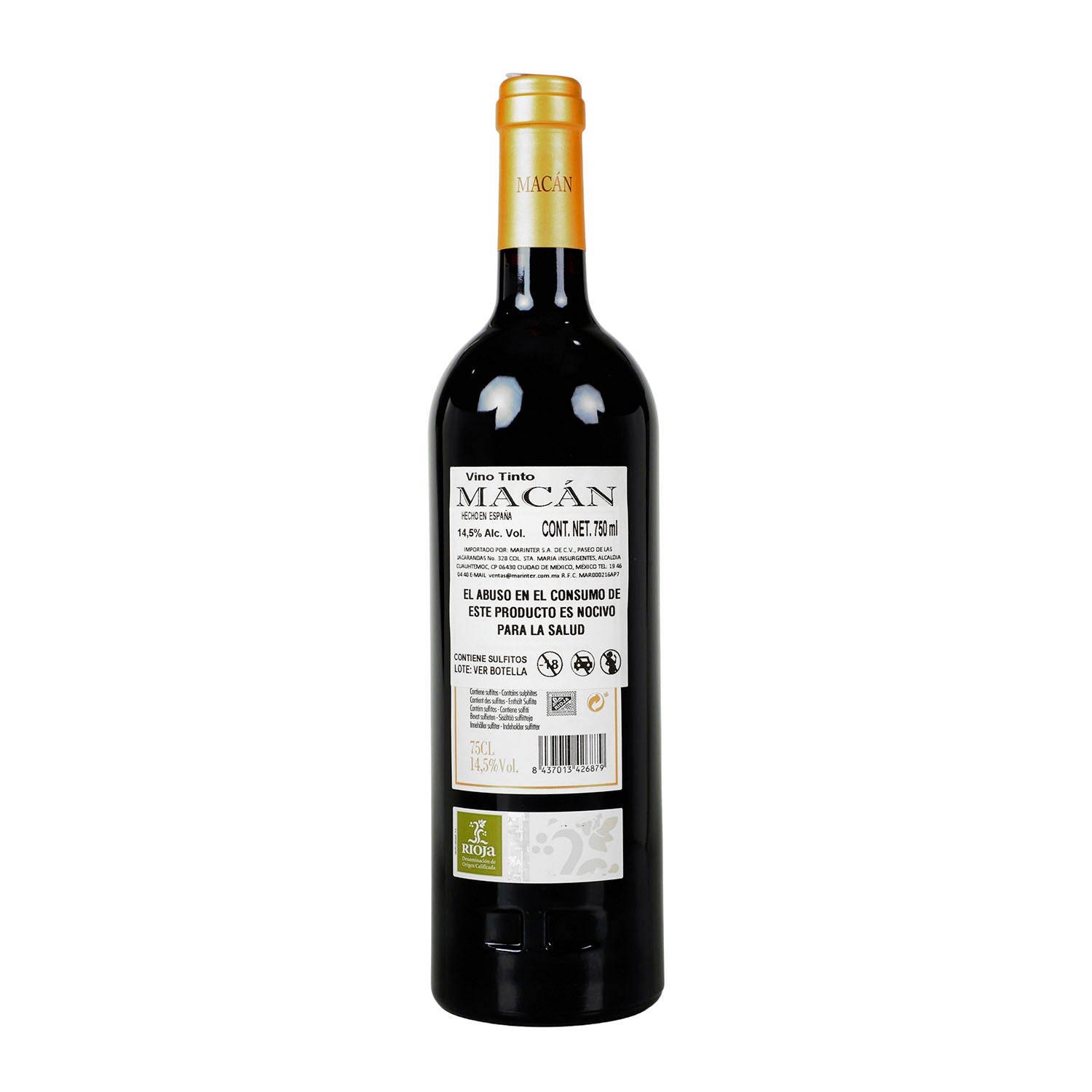 Vino Tinto Macan 2017 de 750 ml - España