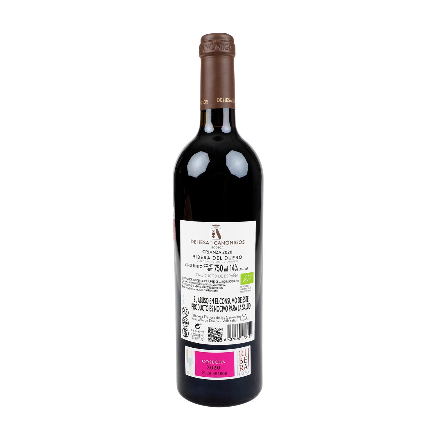 Vino Tinto Dehesa de los Canónigos Crianza 2020 de 750 ml - España