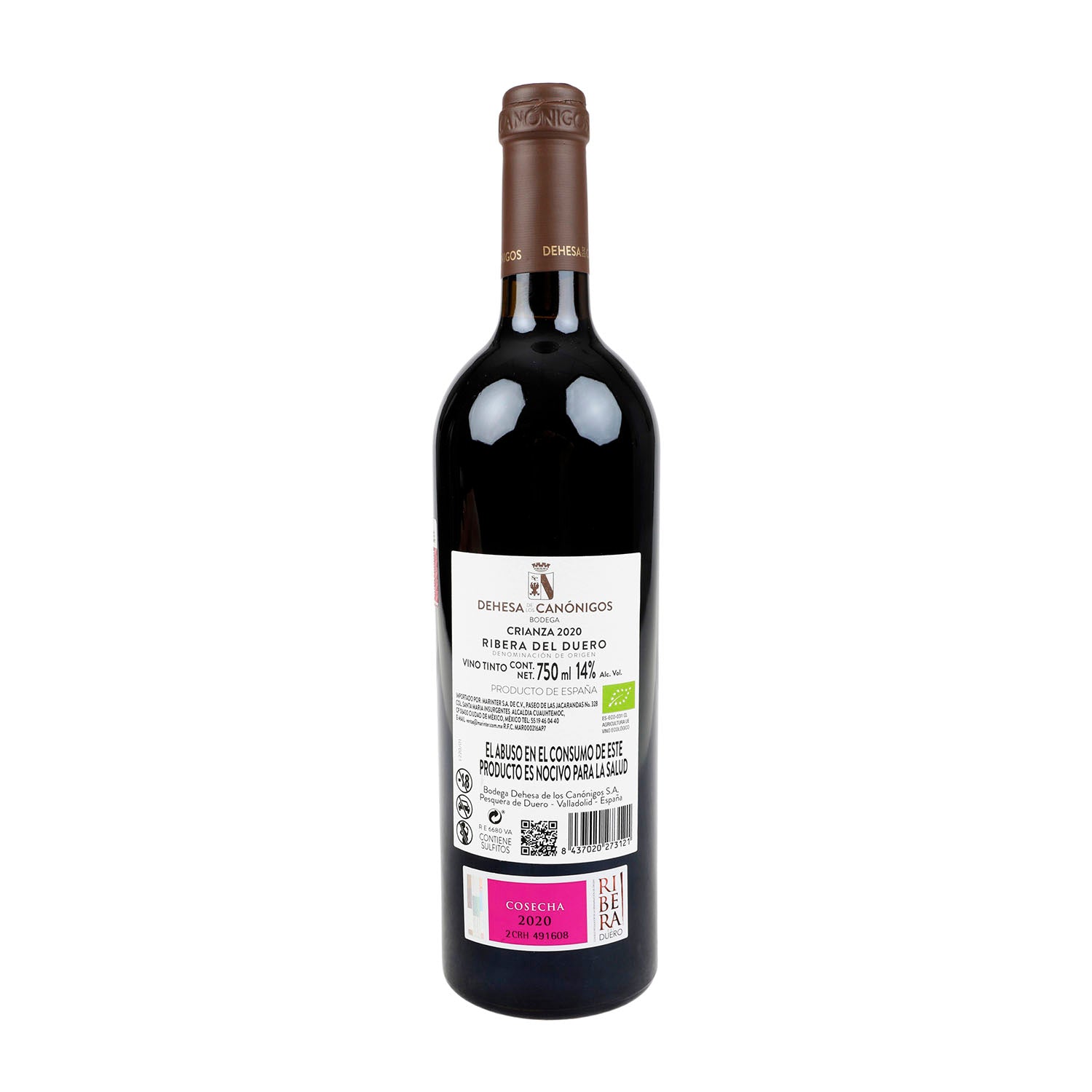 Vino Tinto Dehesa de los Canónigos Crianza 2020 de 750 ml