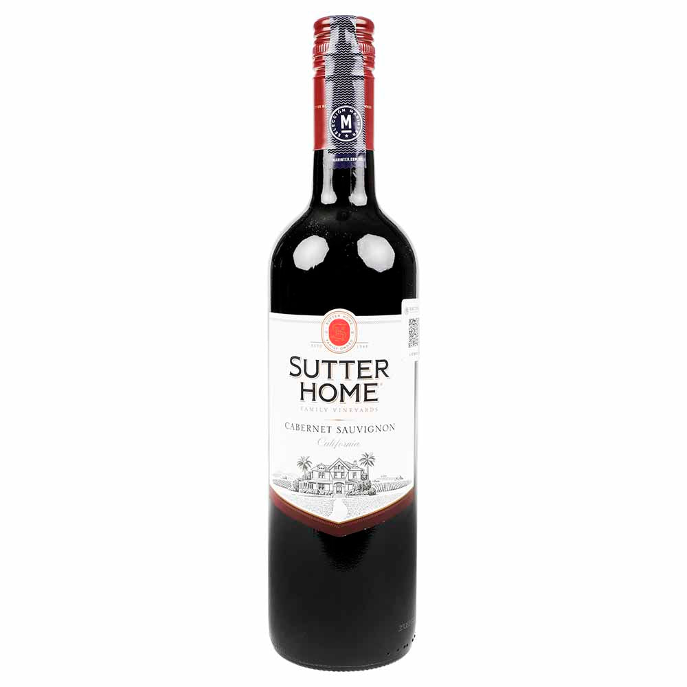 Vino Tinto Sutter Home Cabernet Sauvignon de 750 ml - Estados Unidos