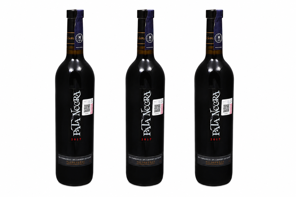 PROMO 3X2 - Vino Tinto Pata Negra Valdepeñas Bi-Varietal de 750 ml