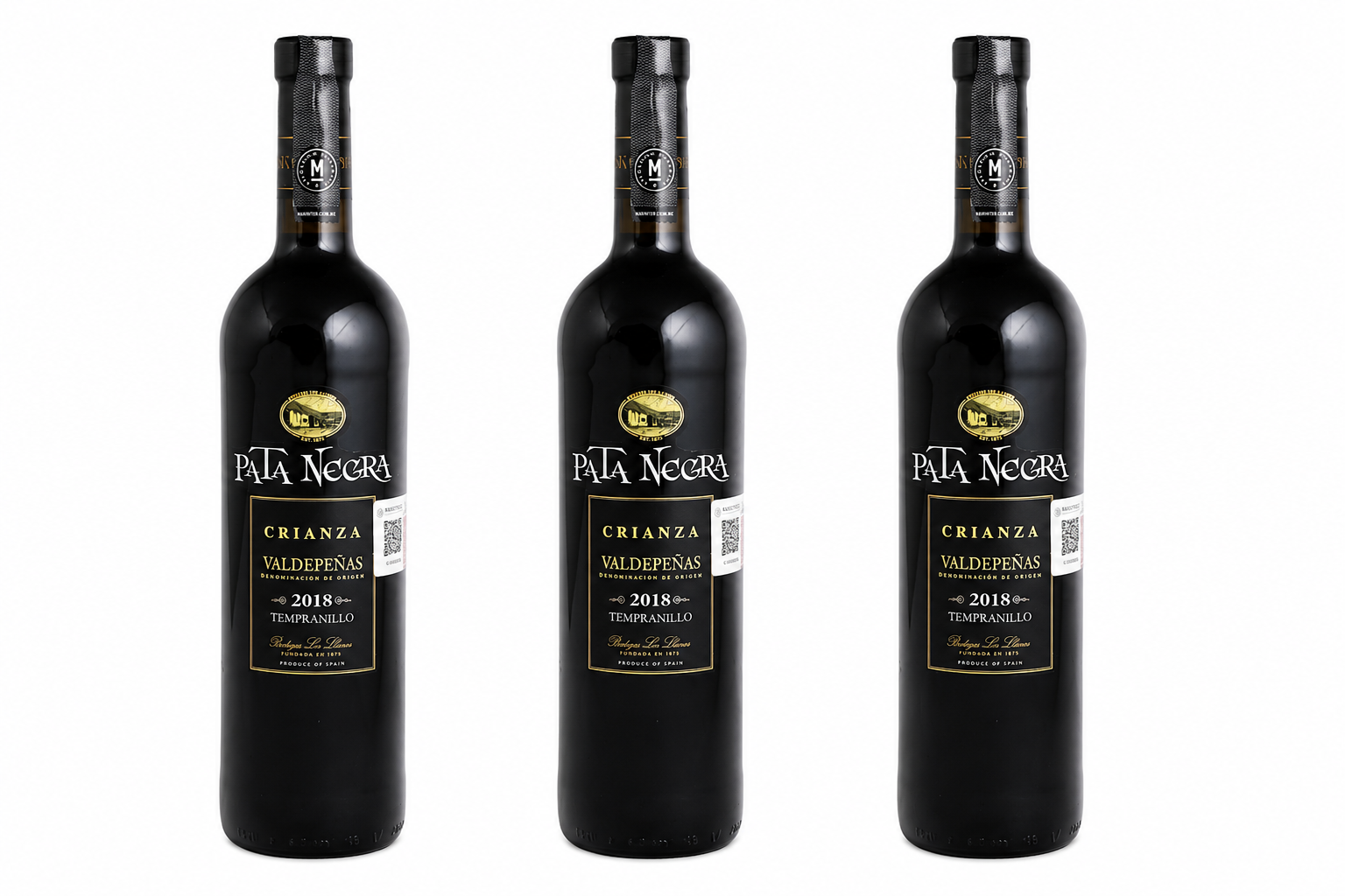 PROMO 3X2 - Vino Tinto Pata Negra Valdepeñas Crianza de 750 ml