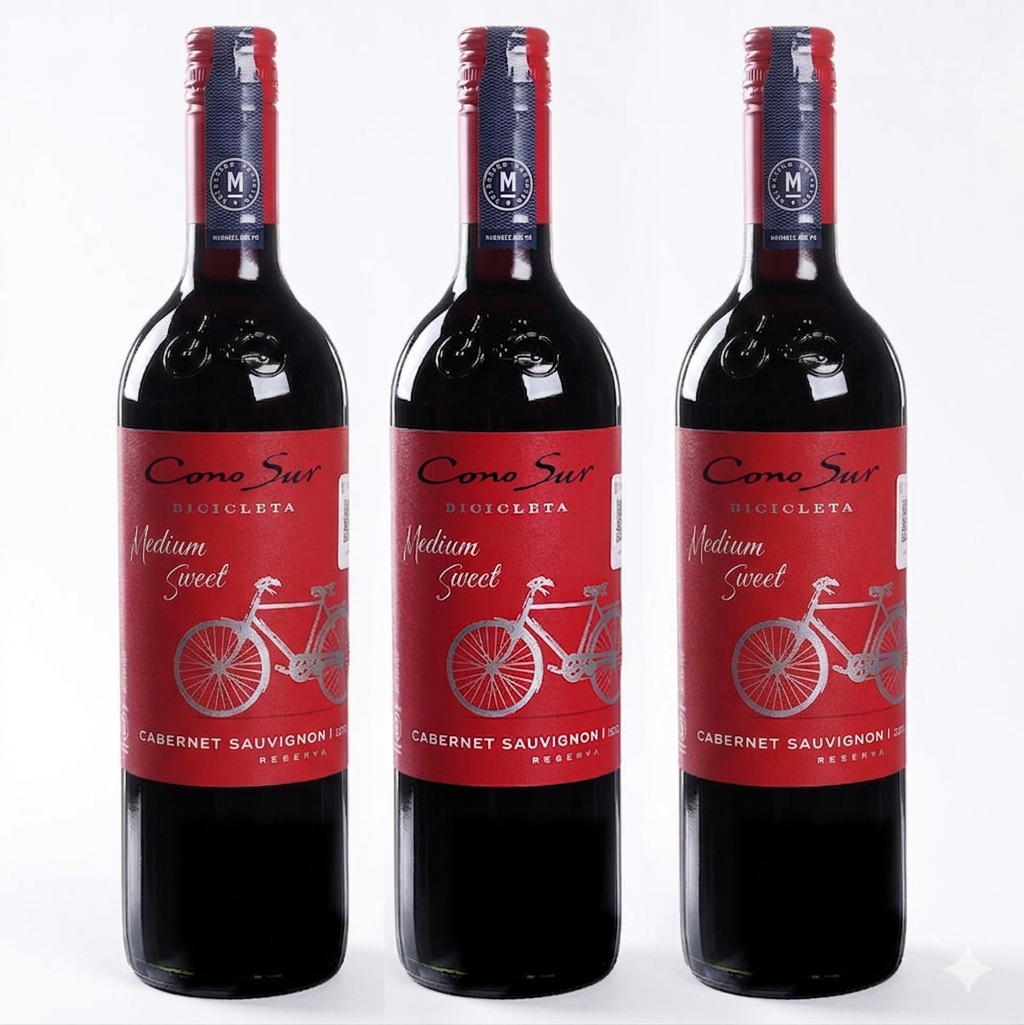 Promo 3X2 - Vino Tinto Bicicleta Cabernet Sauvignon Semidulce de 750 ml - HOTSALE 2026