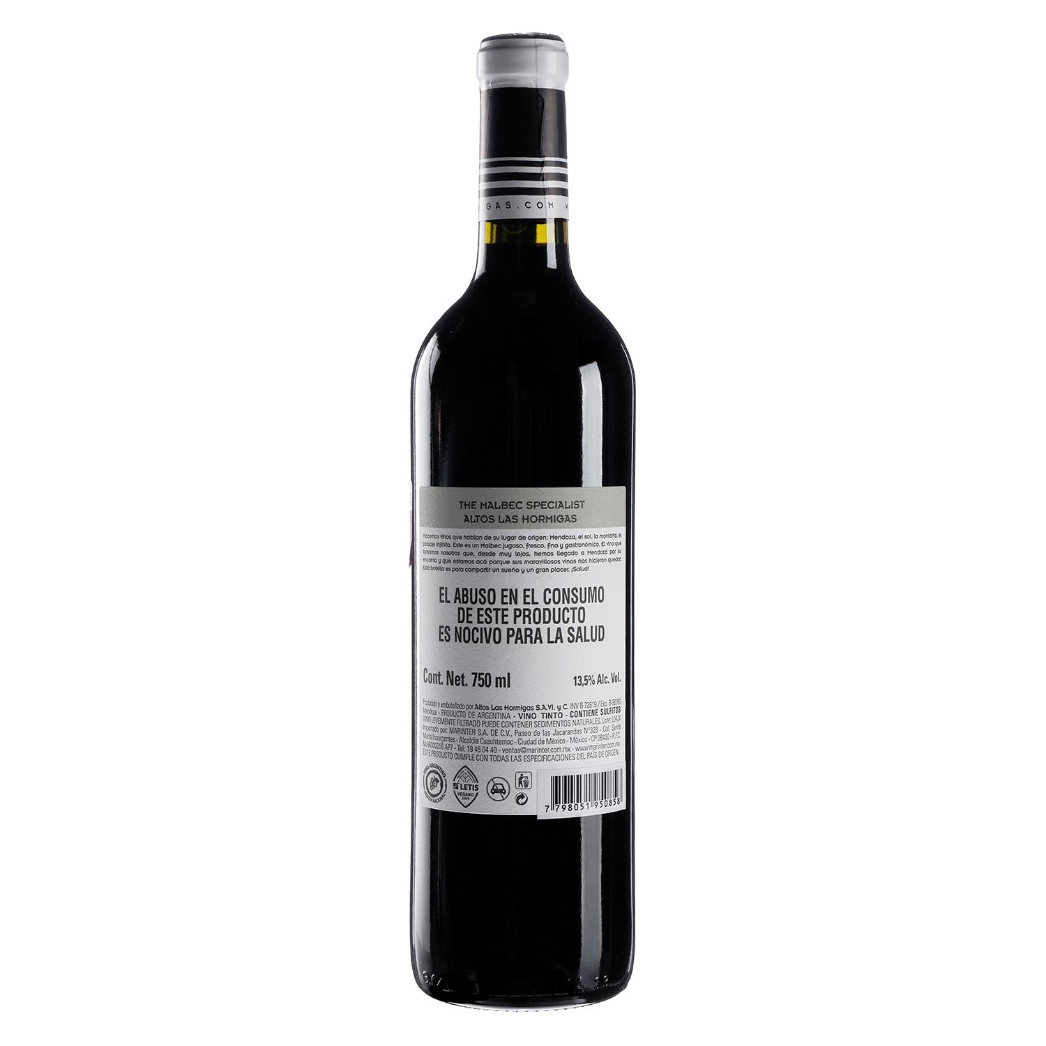 Vino Tinto Altos las Hormigas Specialist  de 750 ml - Chile