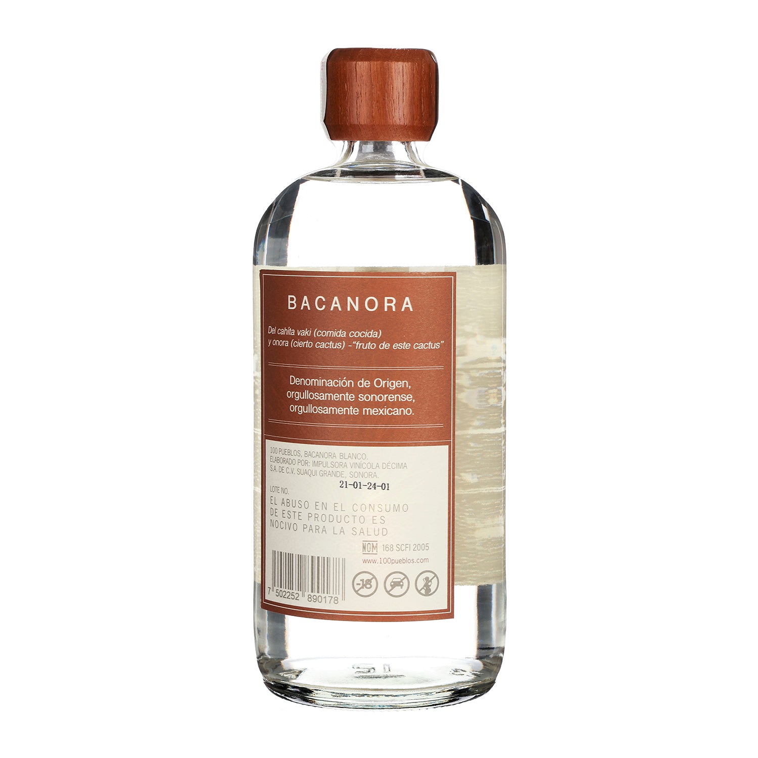 Bacanora 100 Pueblos de 1000 ml - Sonora México