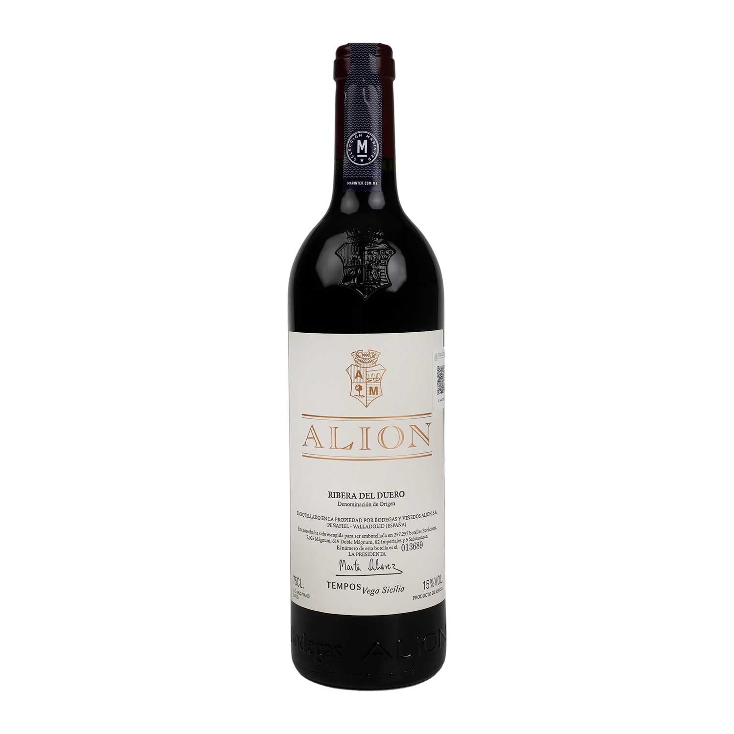 Vino Tinto Alion 2020 de 750 ml - España