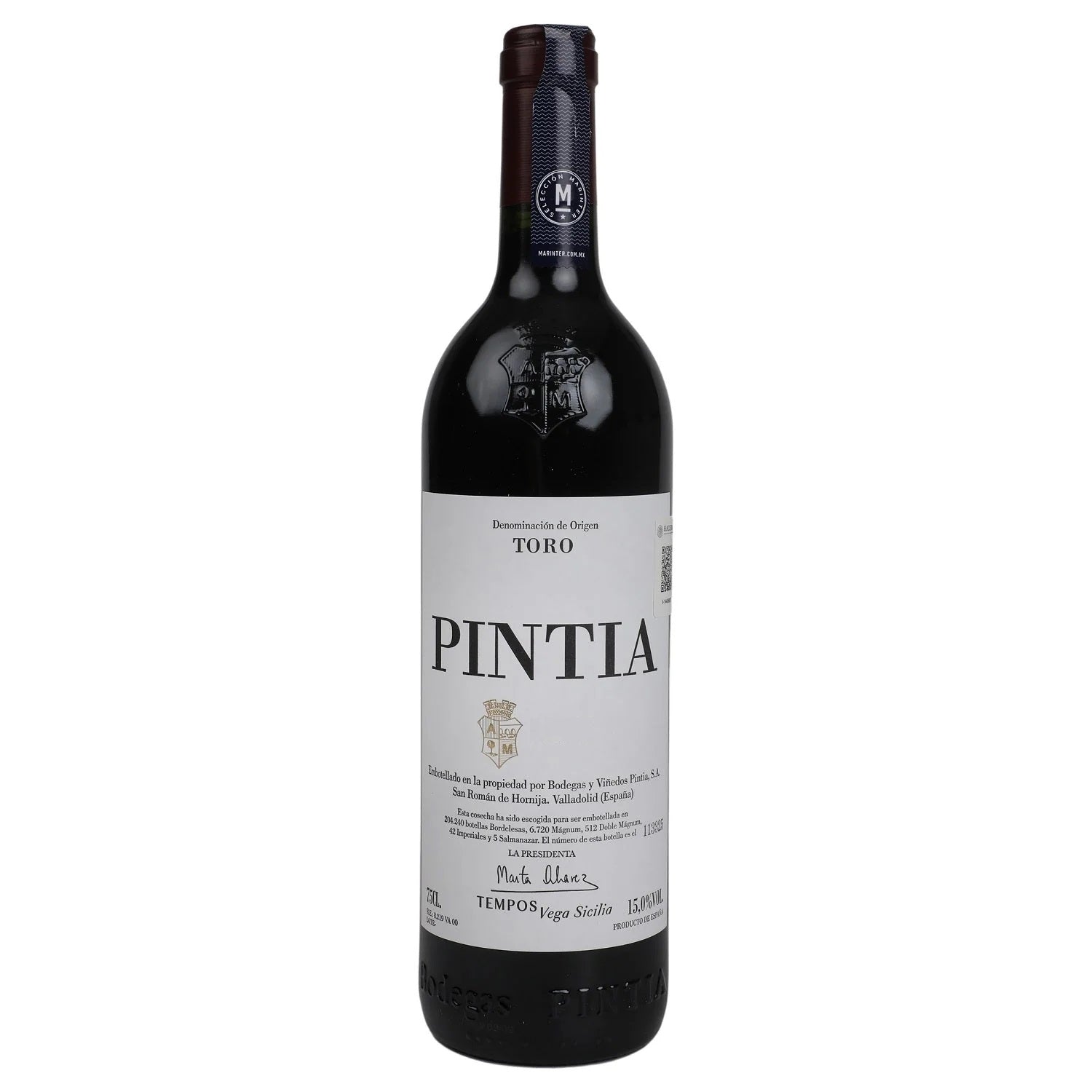 Vino Tinto Pintia 2019 de 750 ml - España
