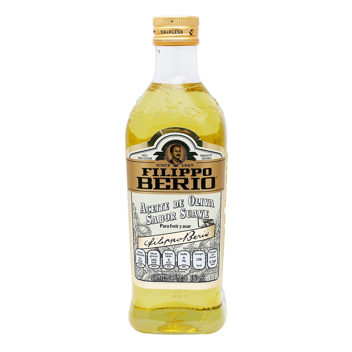 Aceite de Oliva - Filippo Berio Suave Sabor 750 ml - Italia