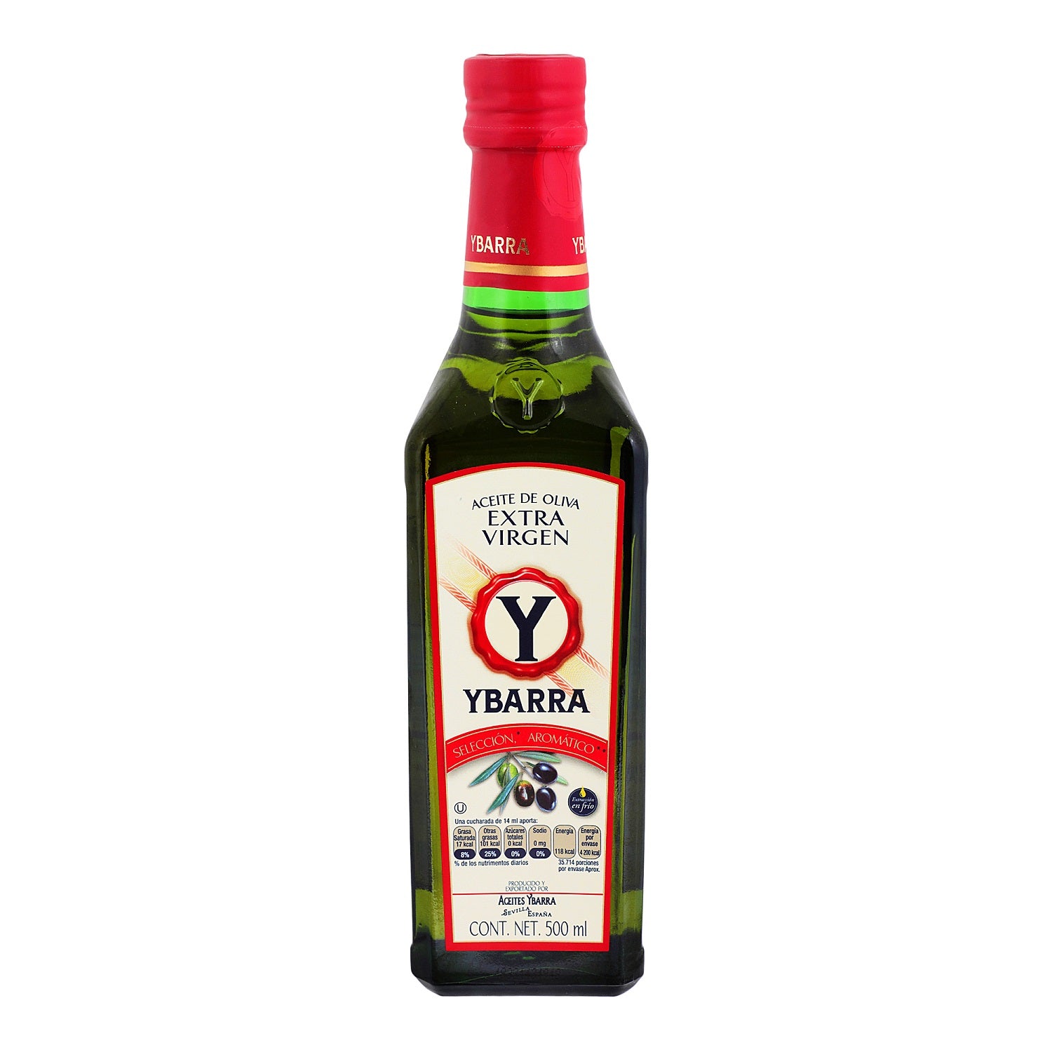 Aceite de Oliva - YBarra Extra Virgen Selec Aromático -  500 ml
