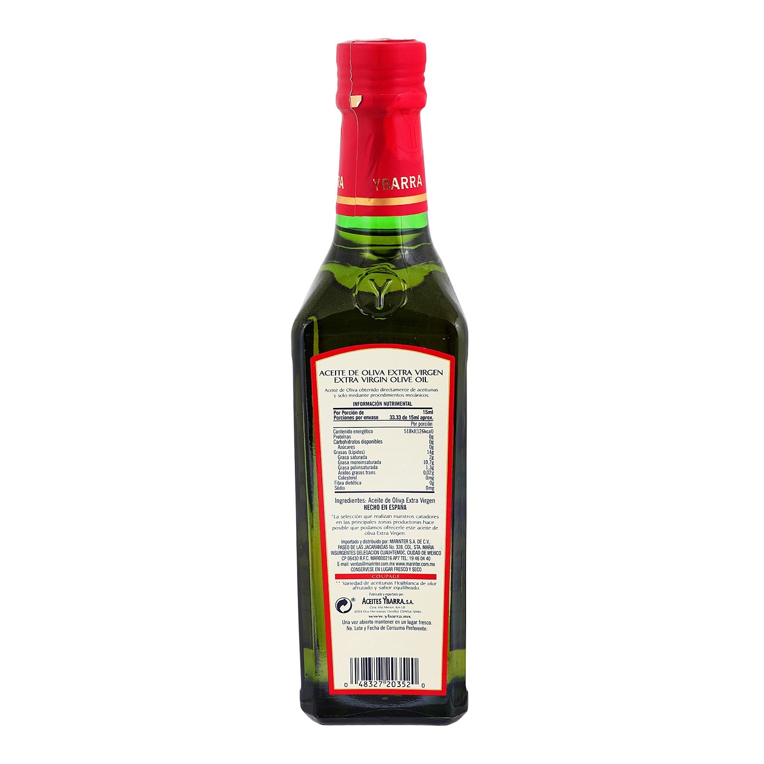 Aceite de Oliva - YBarra Extra Virgen Selec Aromático -  500 ml
