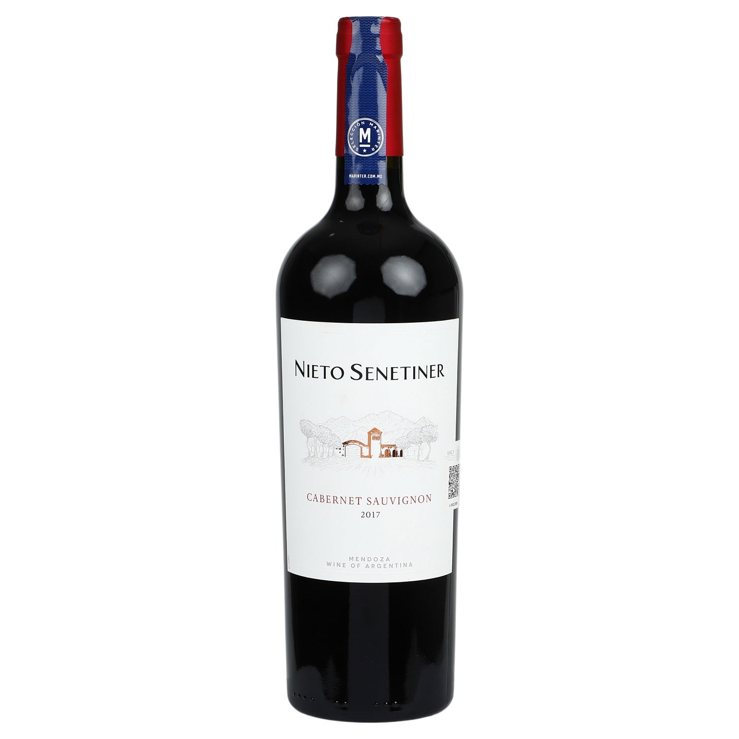 Vino Tinto - Nieto Senetiner - Cabernet Sauvignon de 750 ml - Argentina