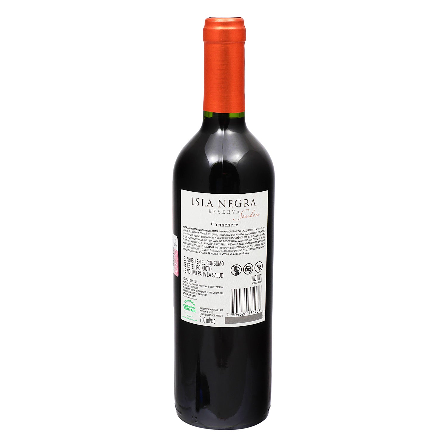 Vino Tinto - Isla Negra Carmenere - 750ml