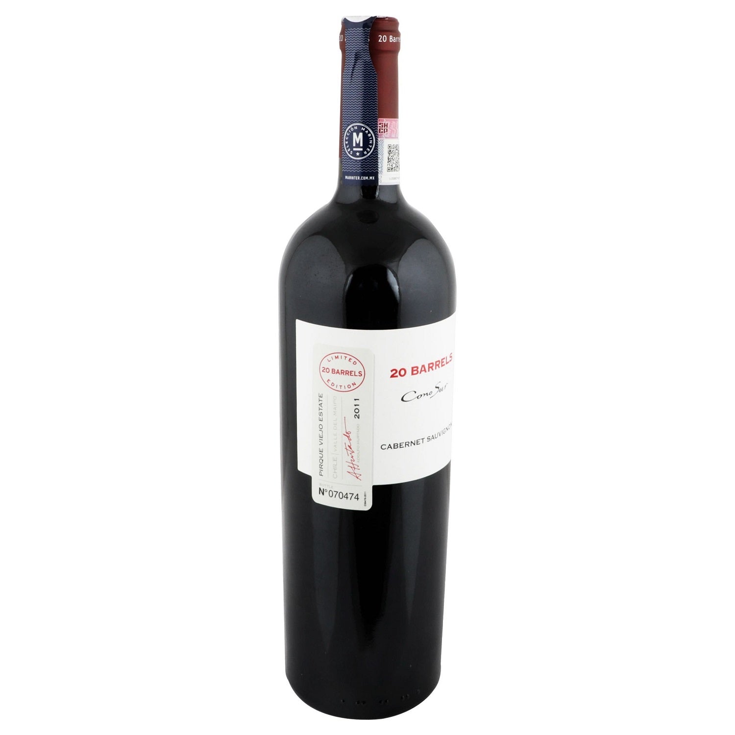 Vino Tinto 2020 Barrels Cabernet Sauvignon de 750 ml - Chile