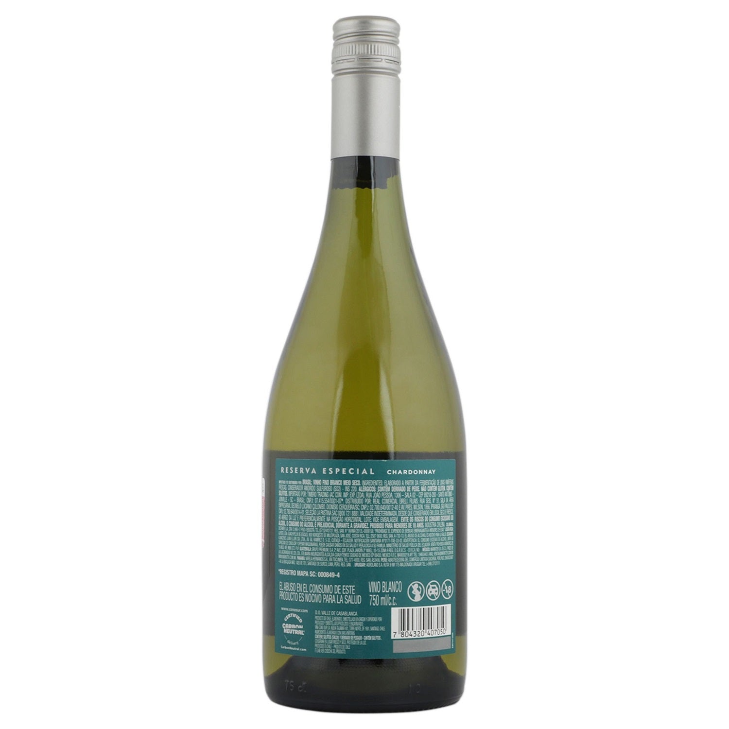 Vino Blanco - Cono Sur Reserva Especial Chardonay de 750 ml - Chile