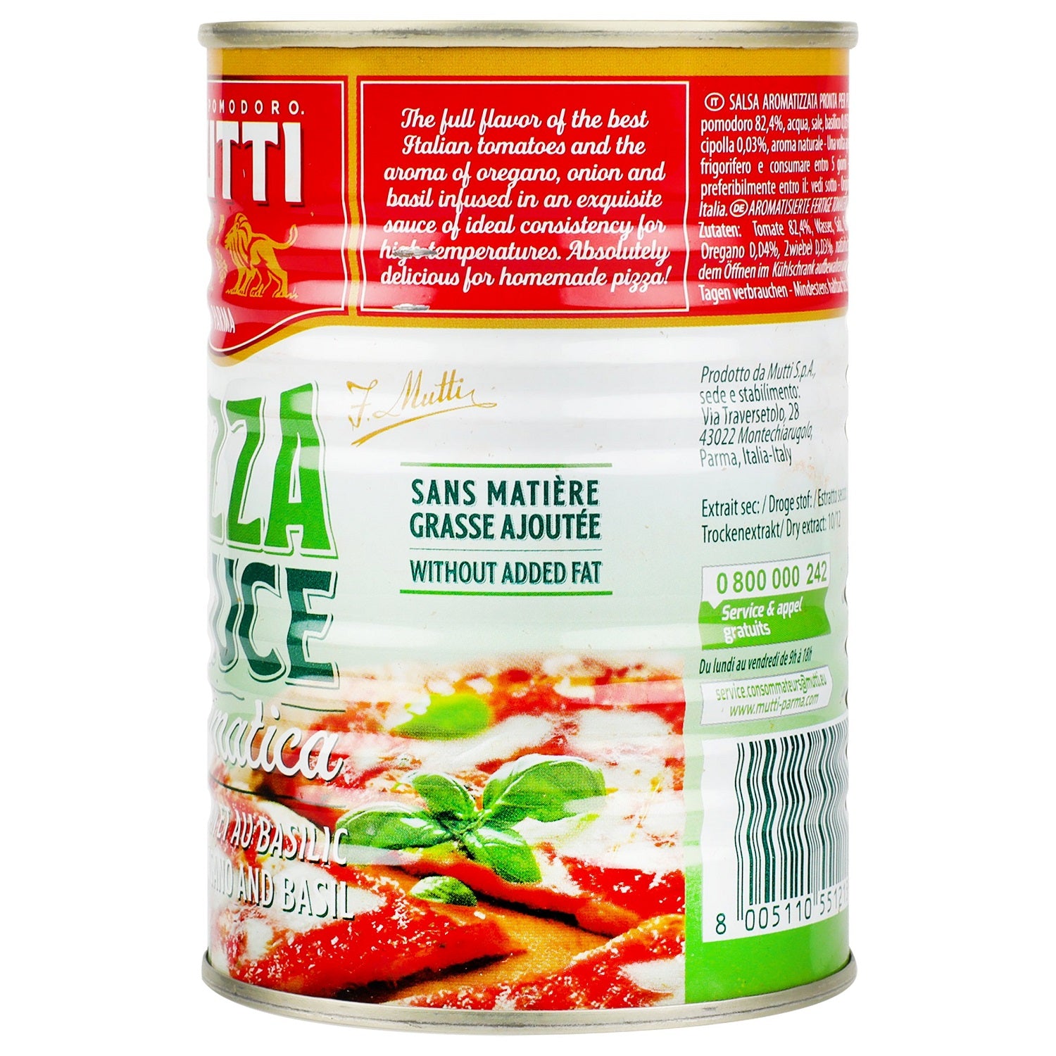 Salsa Mutti - Para Pizza Aromatizada - 400 g - Italia