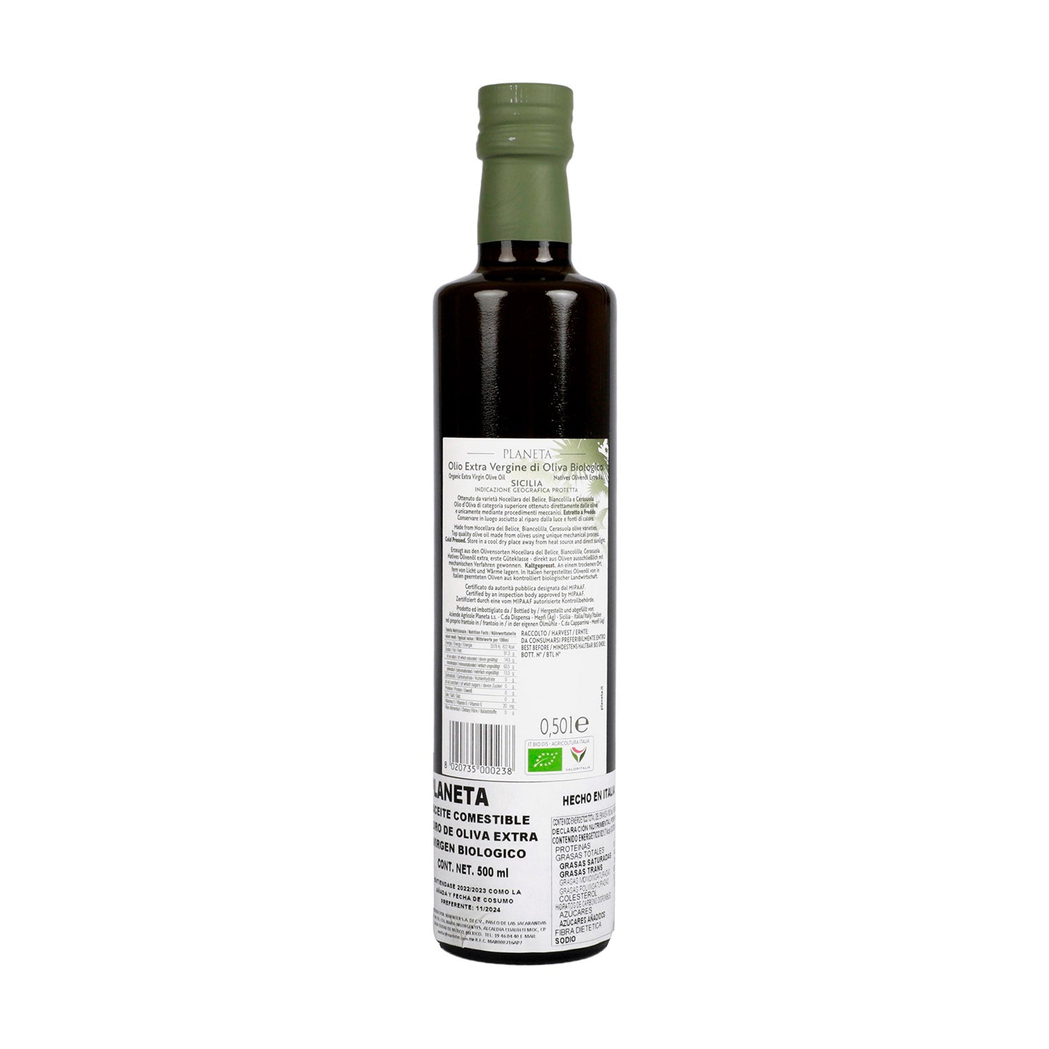 Aceite de Oliva - Planeta Extra Virgen - 500 ml - Italia