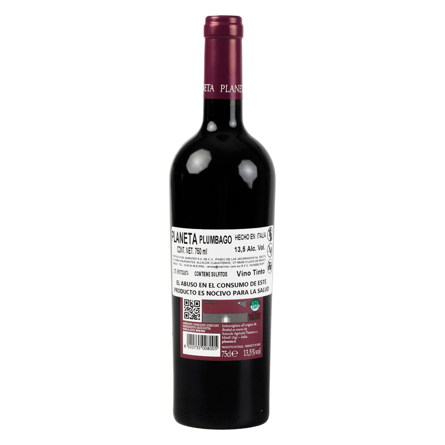 Vino Tinto Planeta Plumbago 2019 de 750 ml