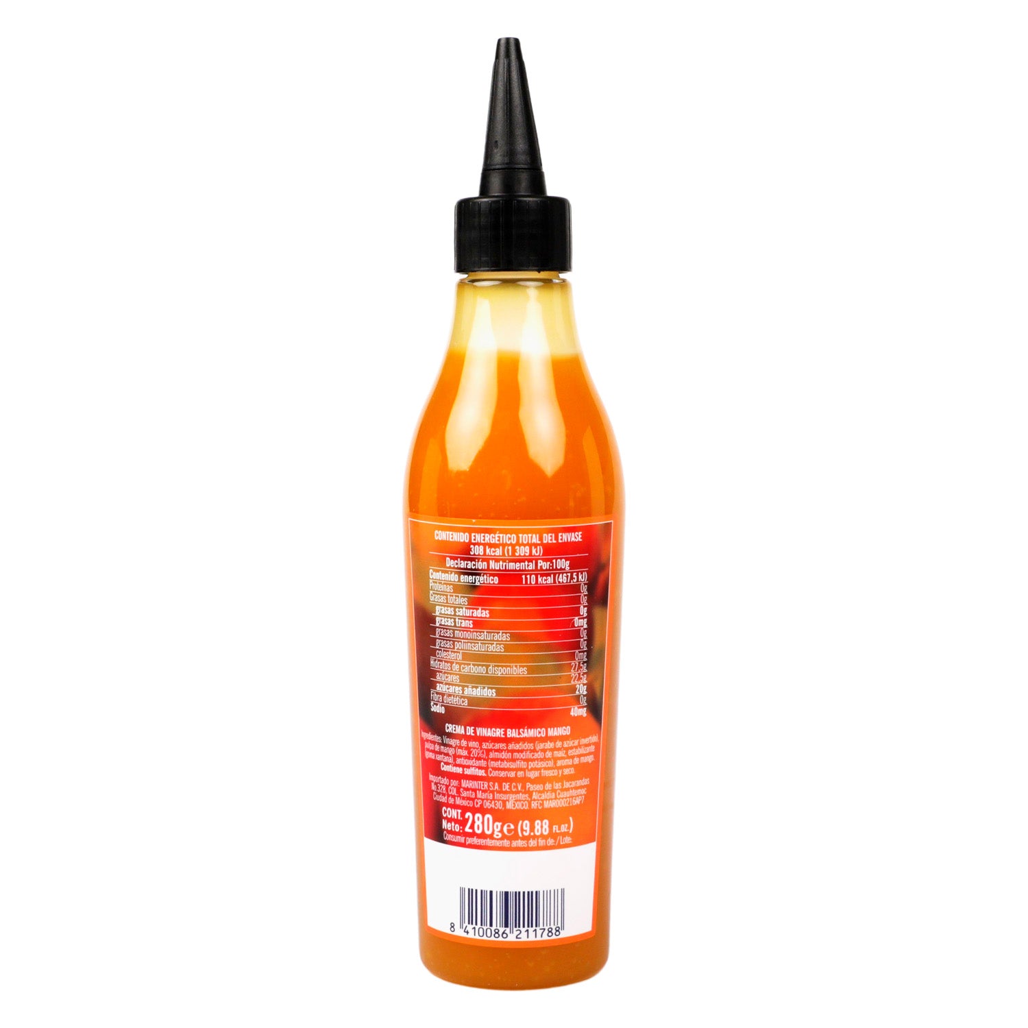 Crema de vinagre balsámico Ybarra mango de 280 g