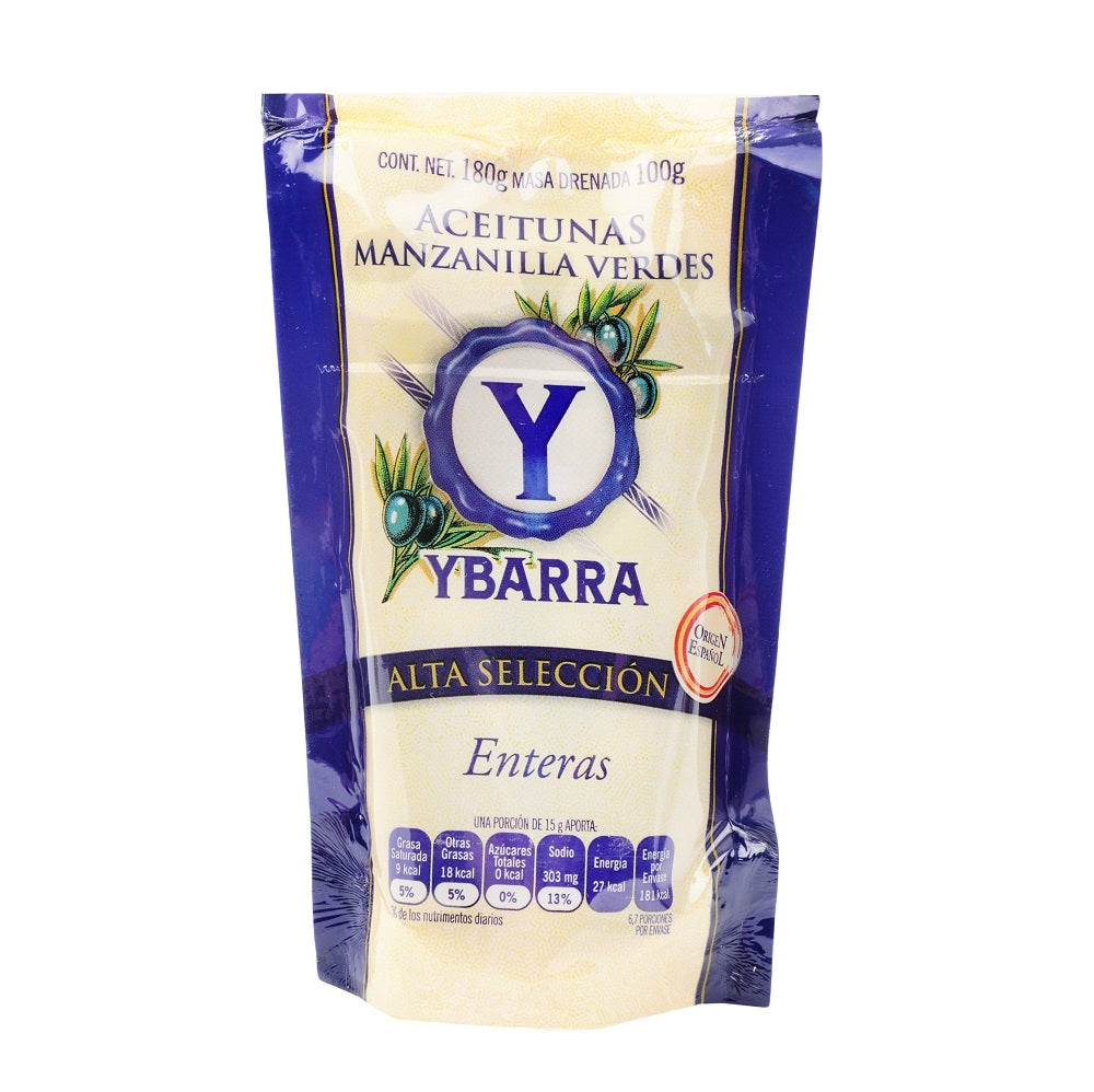 Aceitunas - YBarra con Hueso Doy Pack - 180 g