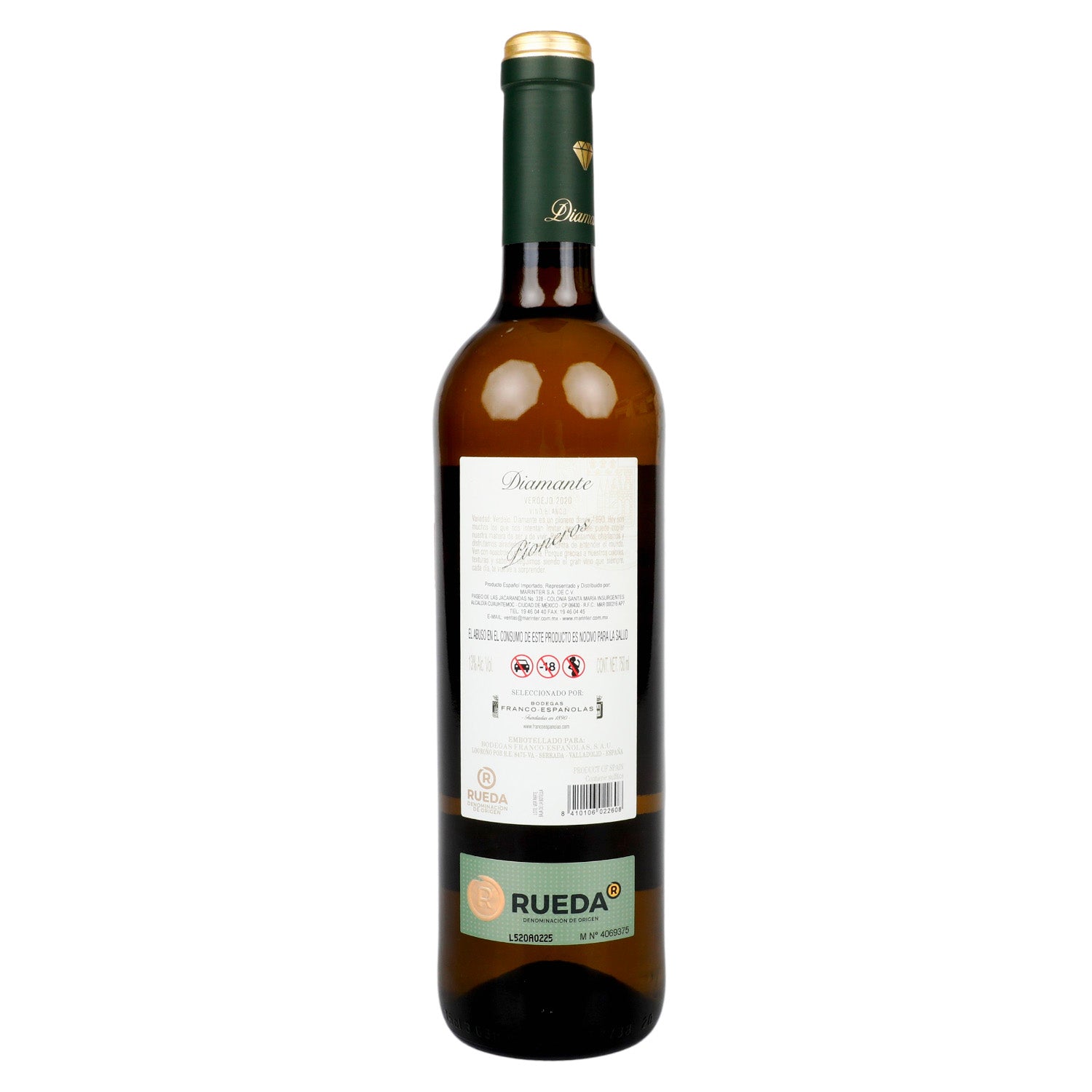 Vino blanco Diamante Rueda Verdejo de 750 ml - España