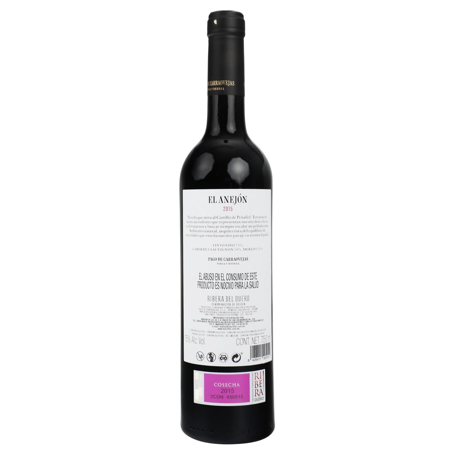 Vino Tinto El Anejón 2015 de 750ml - España