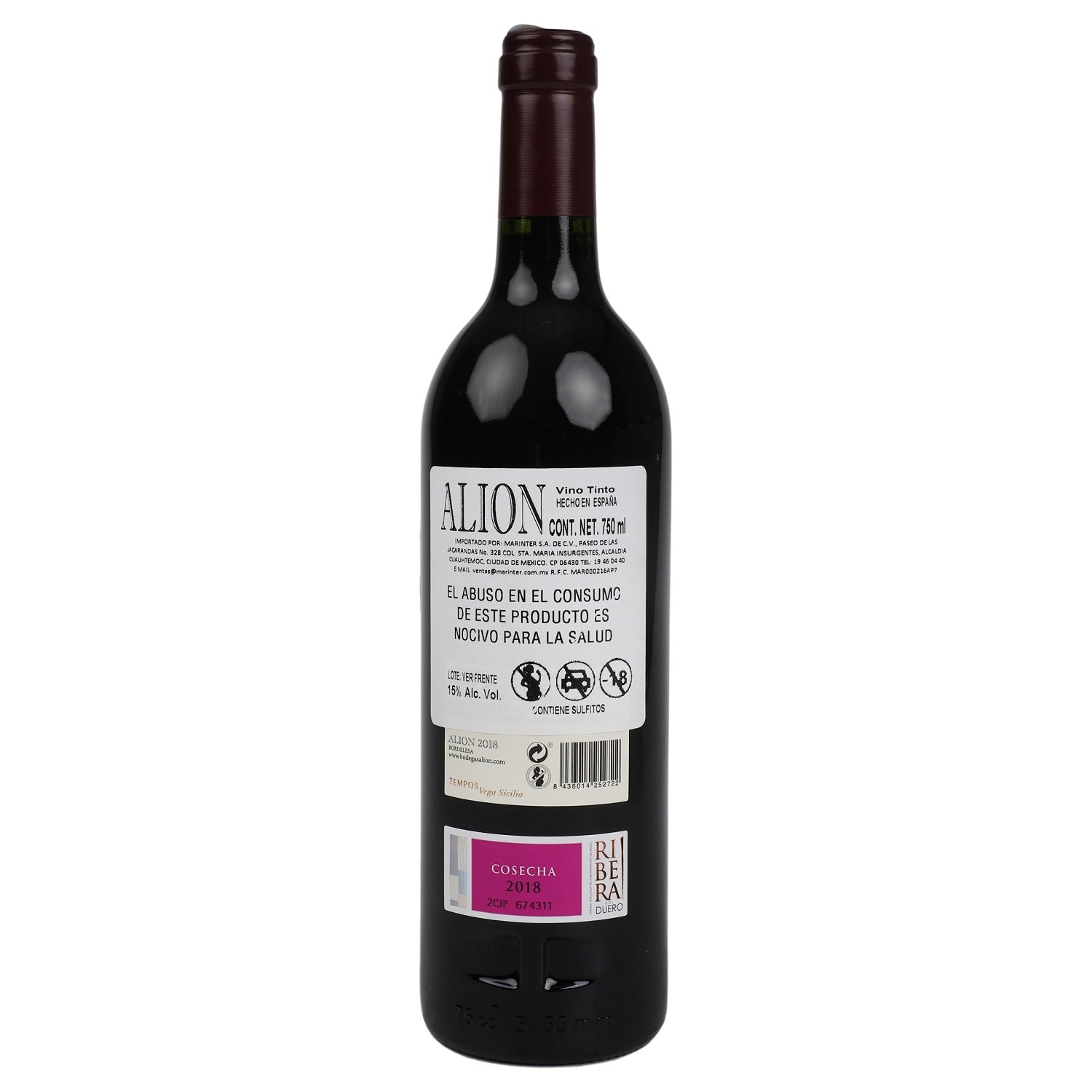 Vino Tinto Alion 2019 750 ml - España