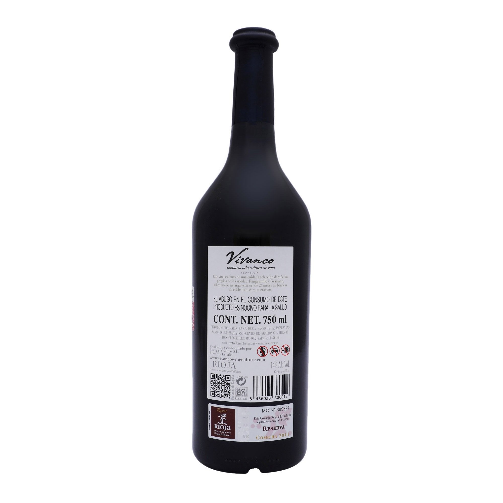 Vino Tinto - Vivanco Reserva - 750 ml