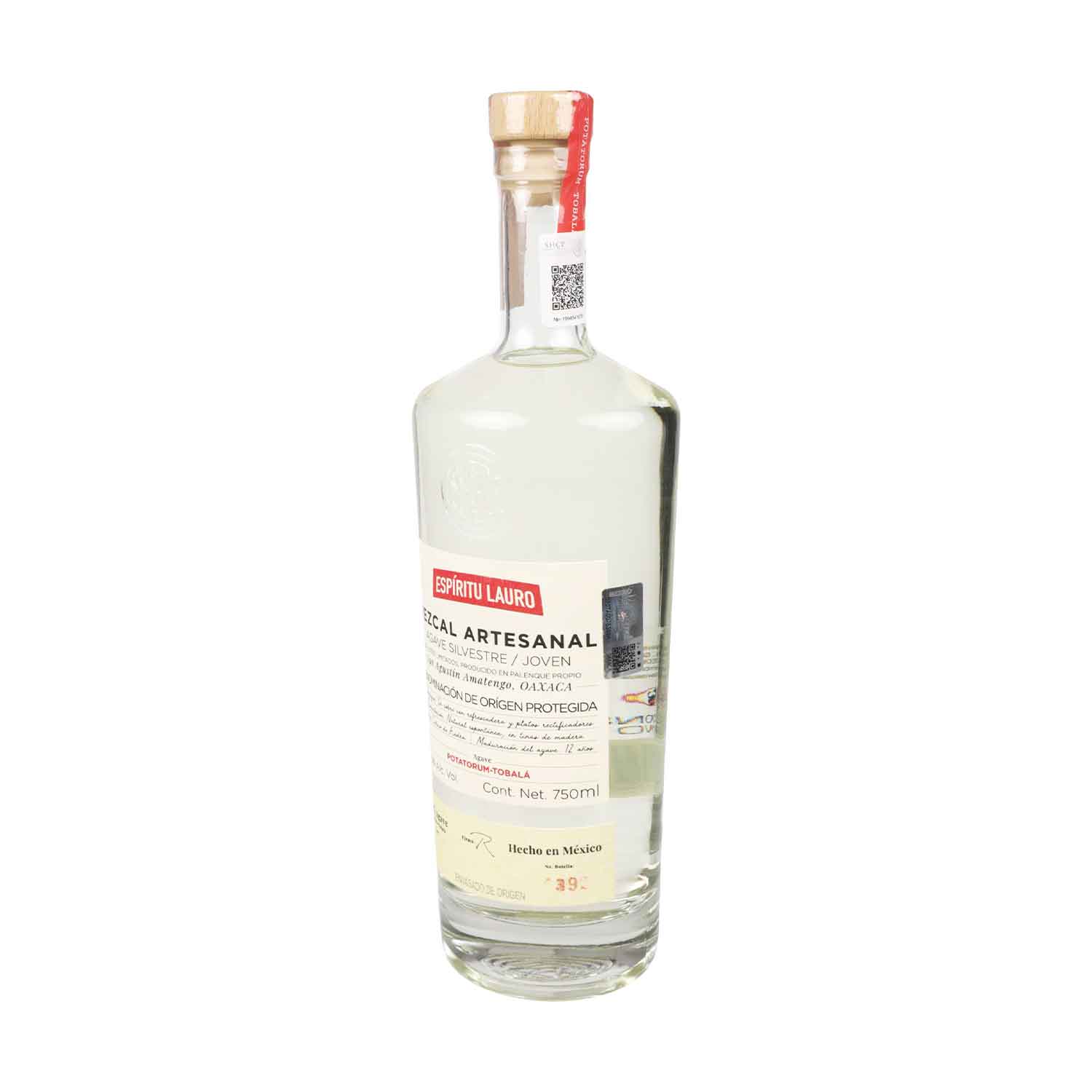 Mezcal - Espiritu Lauro Silvestres, Tobala - 750 ml - México. Oaxaca