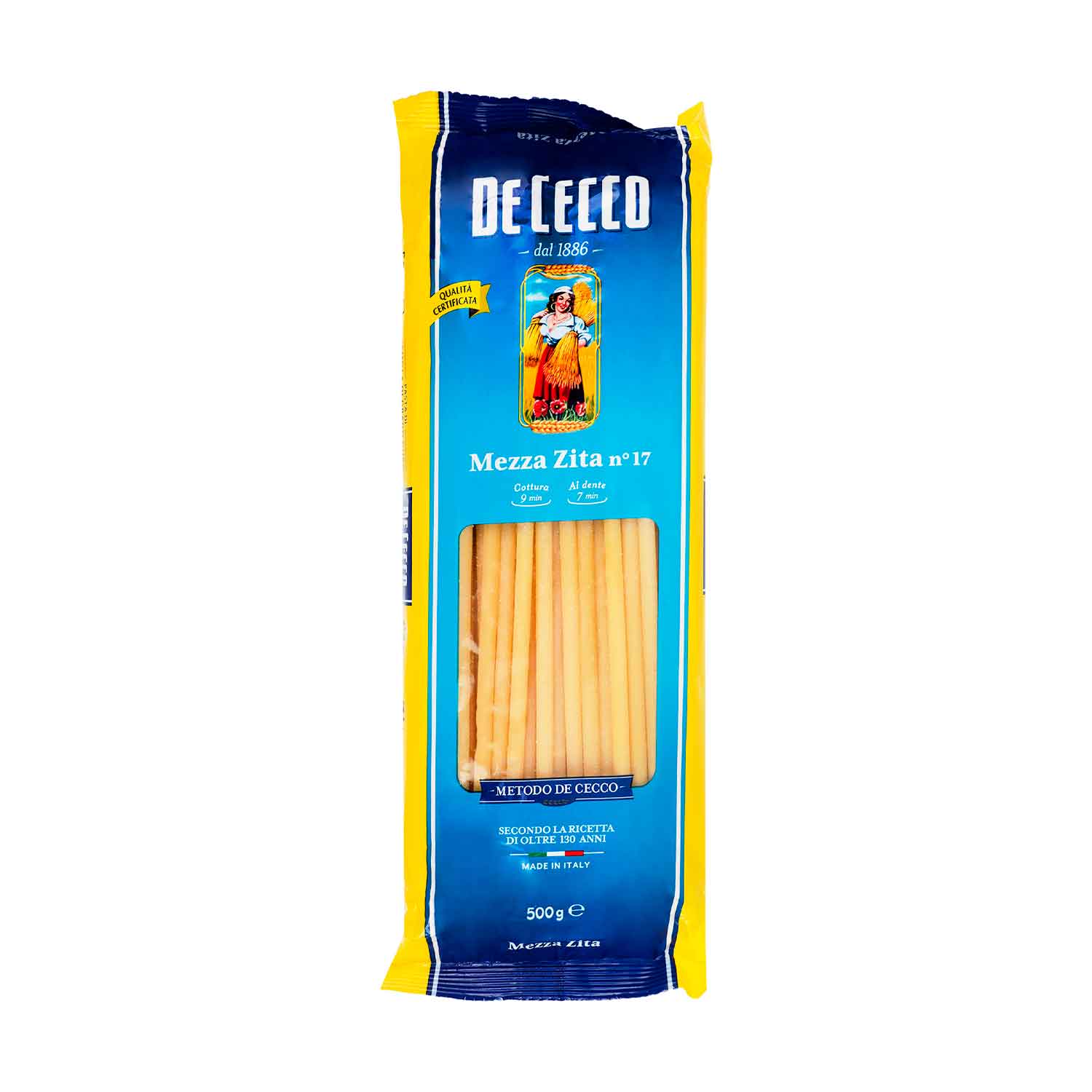 Pasta - De Cecco Mezza Zita De Sémola - 500 gr