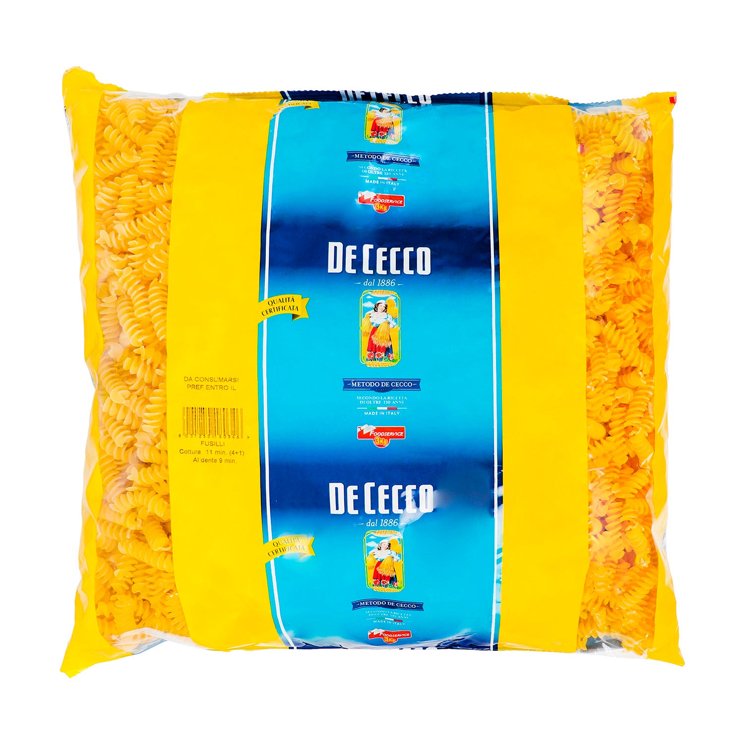 Pasta - De Cecco Fusilli De Sémola - 3000 gr