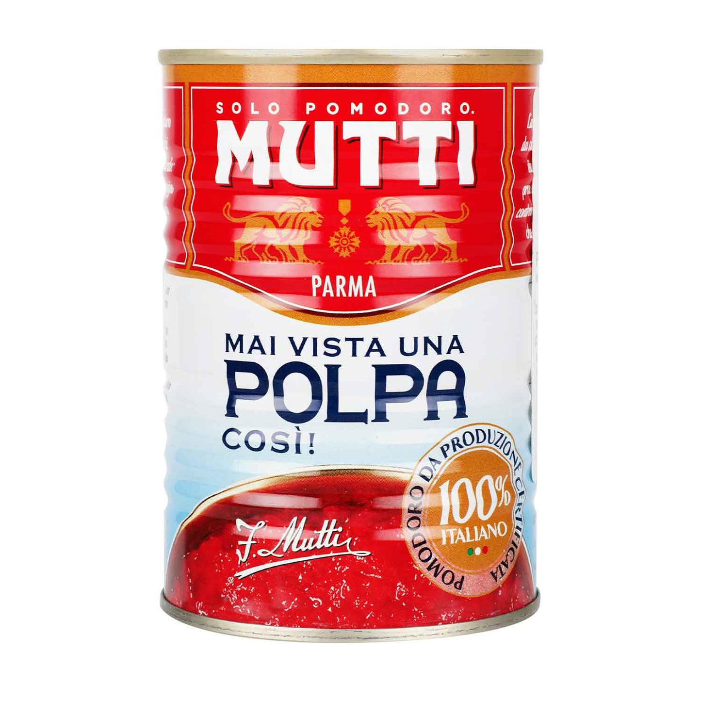 Pulpa de Tomate - Mutti Finamente Picados  400 gr - Italia