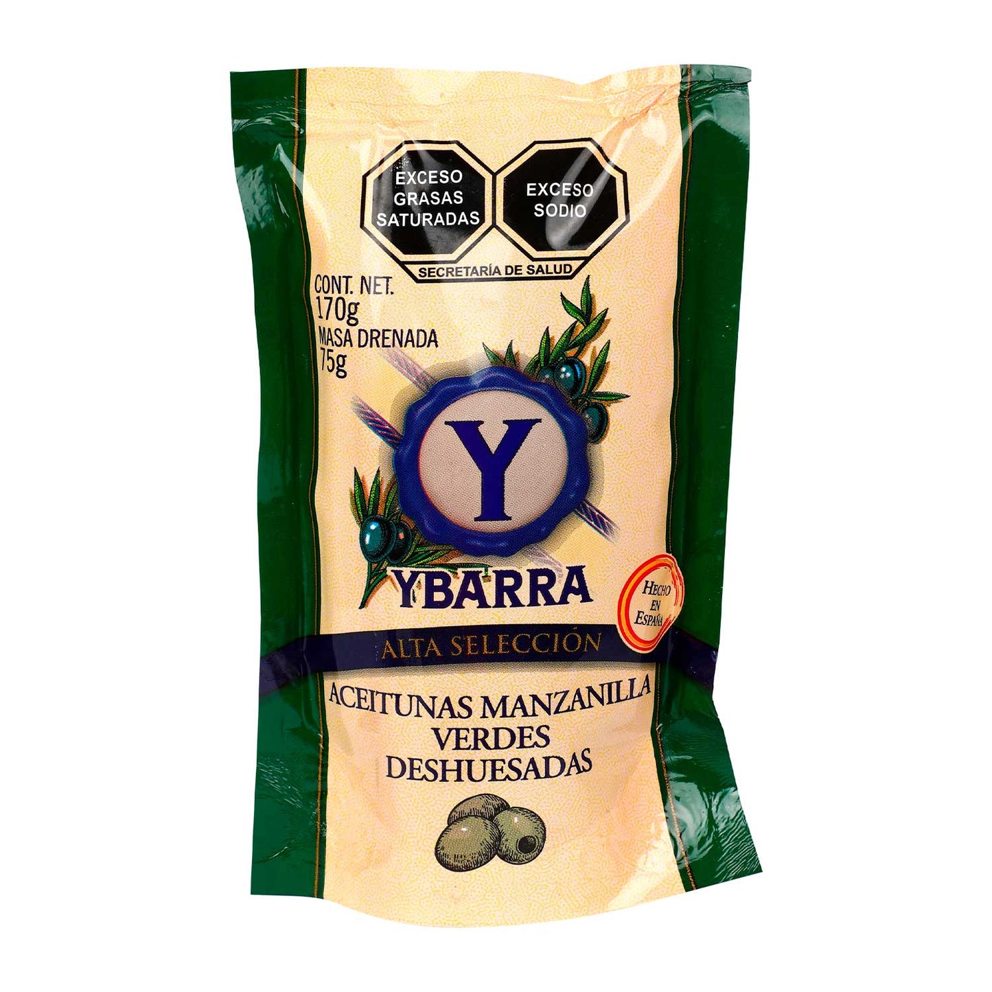 Aceitunas - YBarra sin Hueso Doy Pack - 170 g - España
