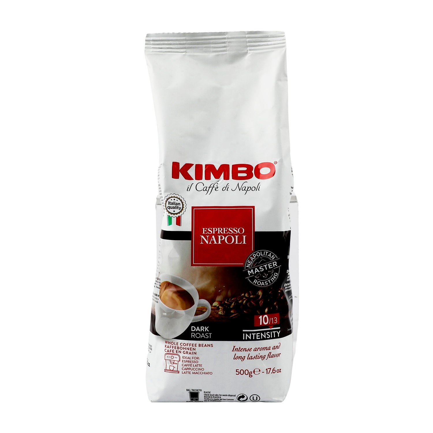 Café - Kimbo  cafe espresso Napolés en Grano - 500g