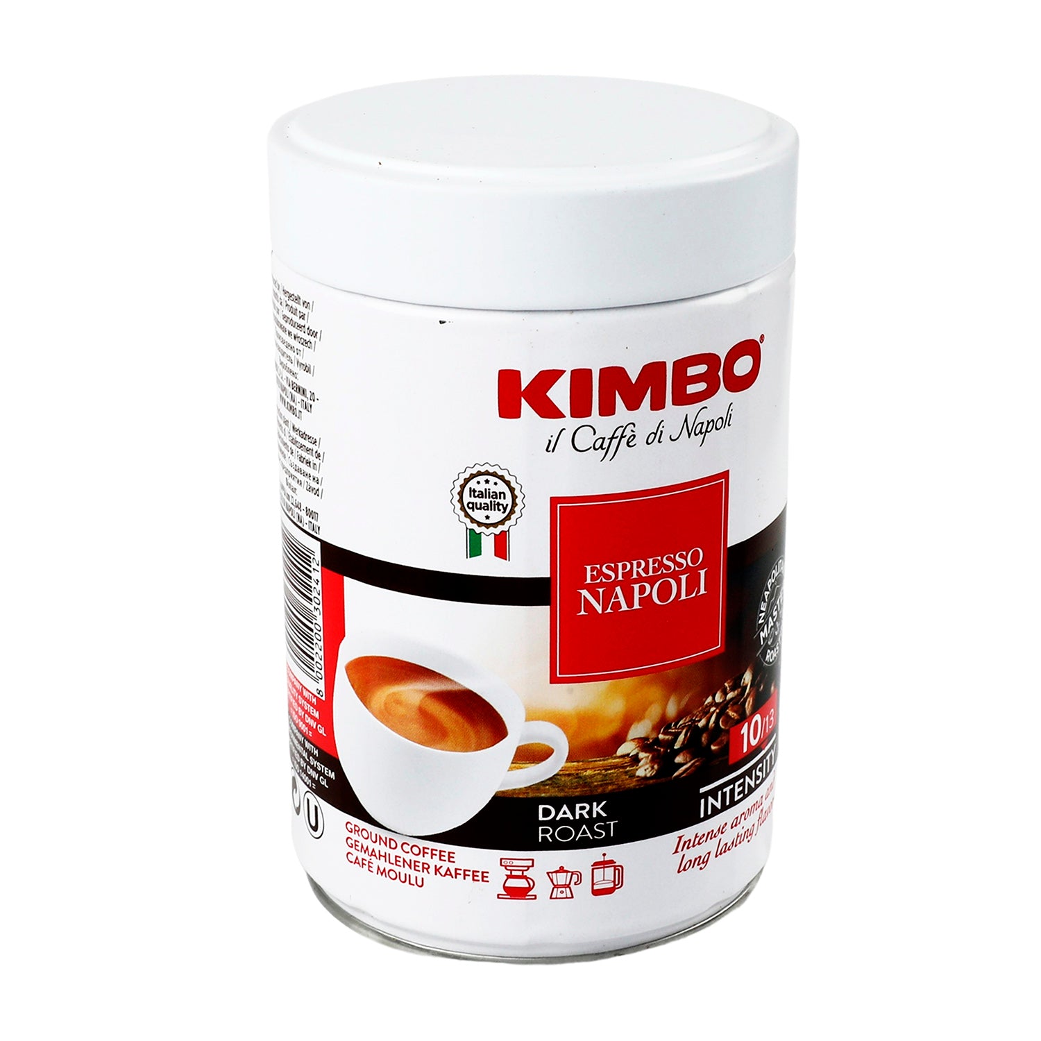 Café Kimbo Tostado y Molido Espresso Napolés Lata de 250 g- Italia