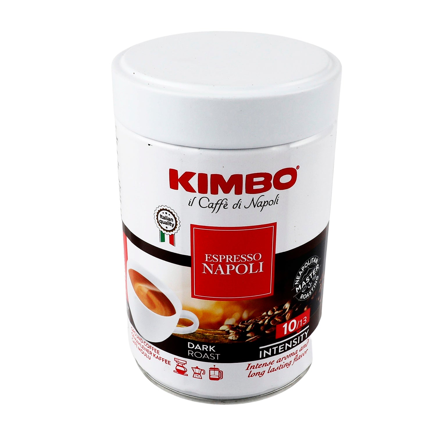 Café Kimbo Tostado y Molido Espresso Napolés Lata de 250 g- Italia