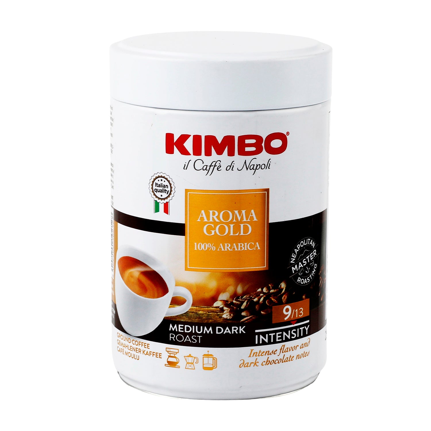 Café Kimbo Tostado y Molido Aroma Oro Lata de 250 g - Italia
